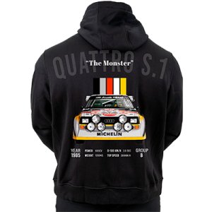 Sudadera Hoodie Audi quattro S.1 '85