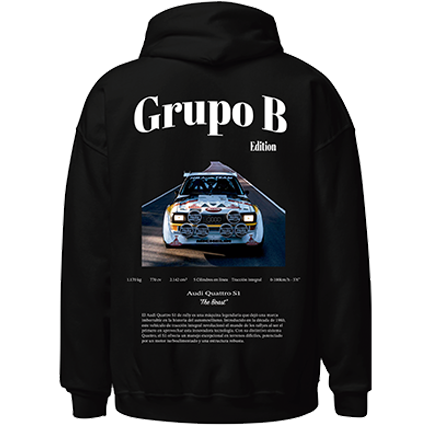 Sudadera Hoodie Audi Quattro S.1 ’85 – On Road