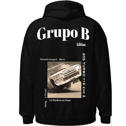 Sudadera Hoodie Peugeot 205 Turbo 16 '84