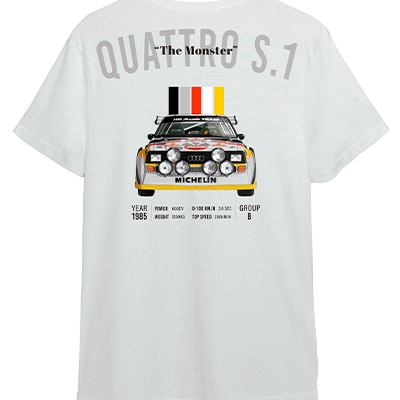 Camiseta Audi Quattro S.1 ’85